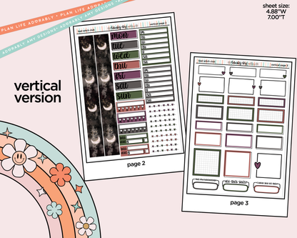 Vertical Bad Witch Club Collection Kit for Vertical Standard Size Planners or Insert