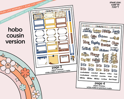 Hobonichi Cousin Weekly Be a Sunflower Planner Sticker Kit for Hobo Cousin or Similar Planners