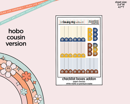 Hobonichi Cousin Weekly Be a Sunflower Planner Sticker Kit for Hobo Cousin or Similar Planners