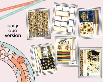 Daily Duo Be a Sunflower Weekly Planner Sticker Kit for Daily Duo Planner