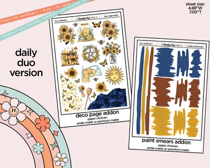 Daily Duo Be a Sunflower Weekly Planner Sticker Kit for Daily Duo Planner