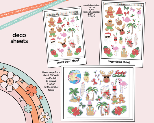 Beachy Christmas Weekly Kit Deco Pages - All Sizes - Adorably Amy Designs