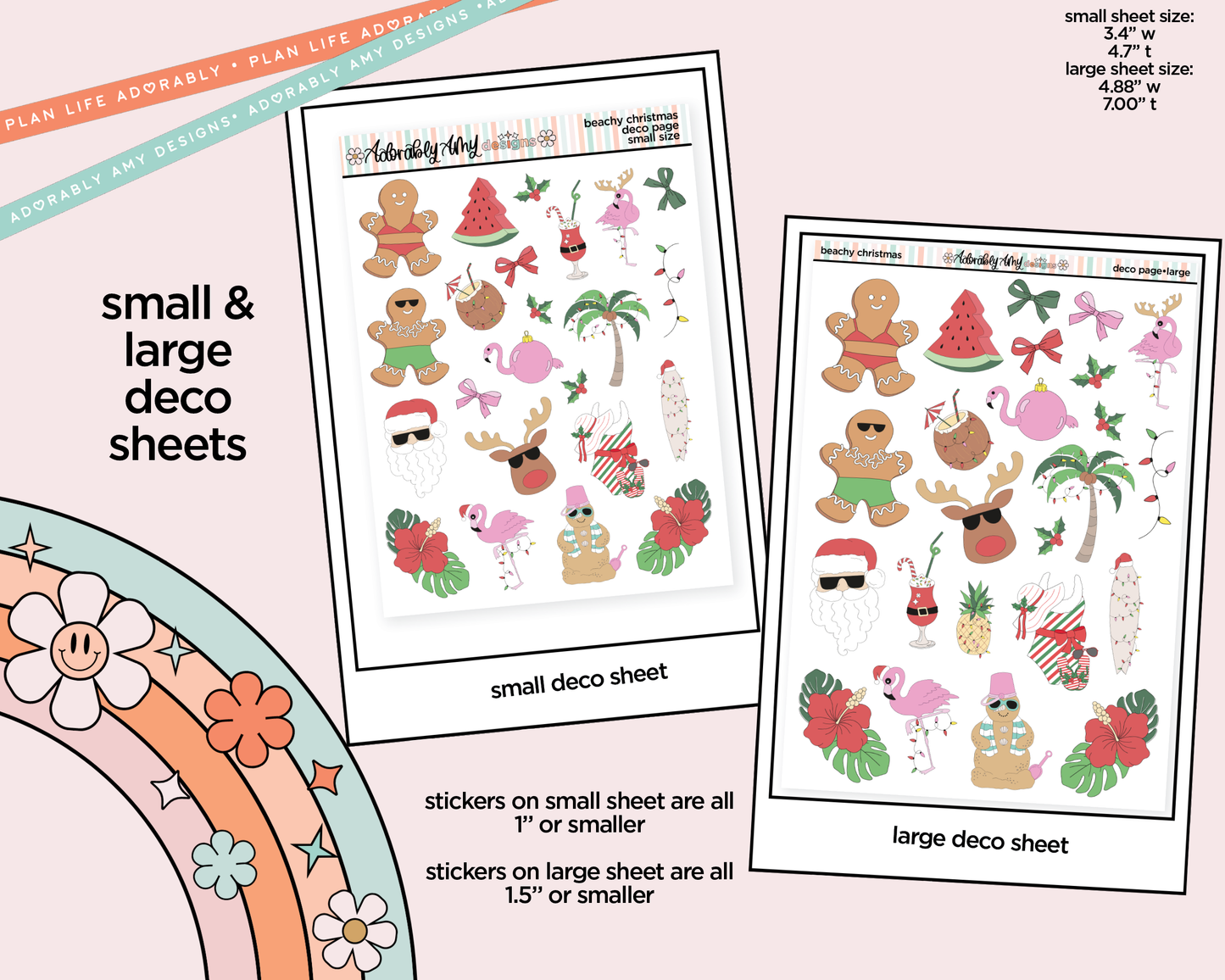 Beachy Christmas Weekly Kit Deco Pages - All Sizes