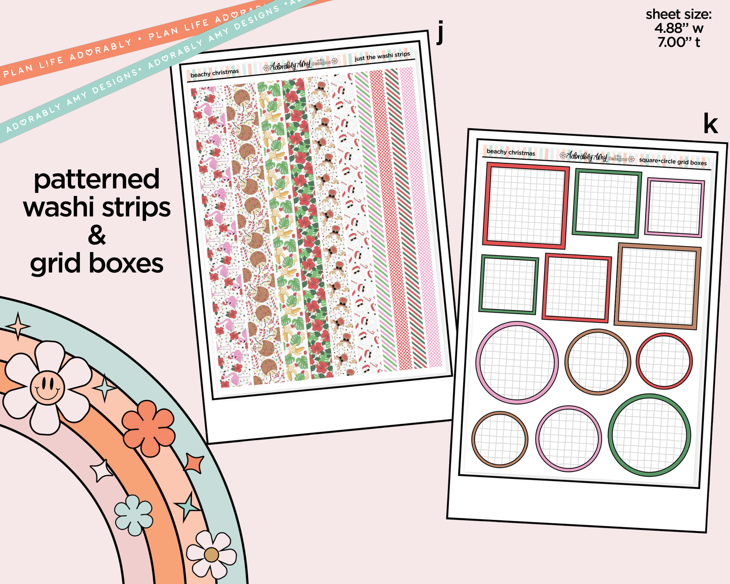 Beachy Christmas Weekly Kit Addons - All Sizes - Strips, Smears and More!