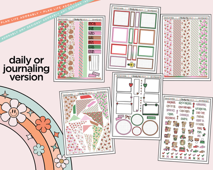 Journaling and Daily Planning Beachy Christmas Planner Sticker Kit