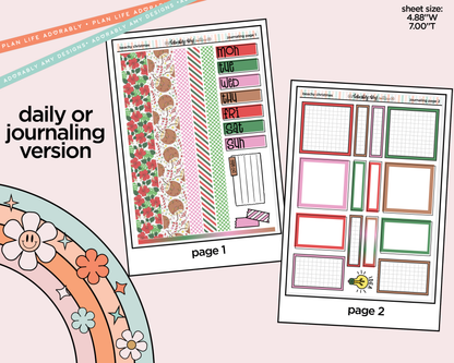Journaling and Daily Planning Beachy Christmas Planner Sticker Kit