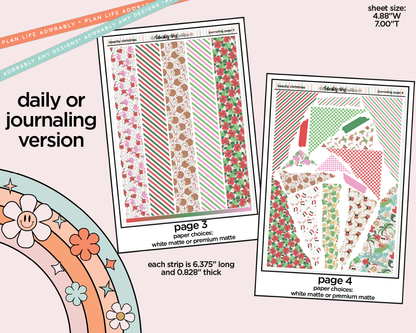 Journaling and Daily Planning Beachy Christmas Planner Sticker Kit