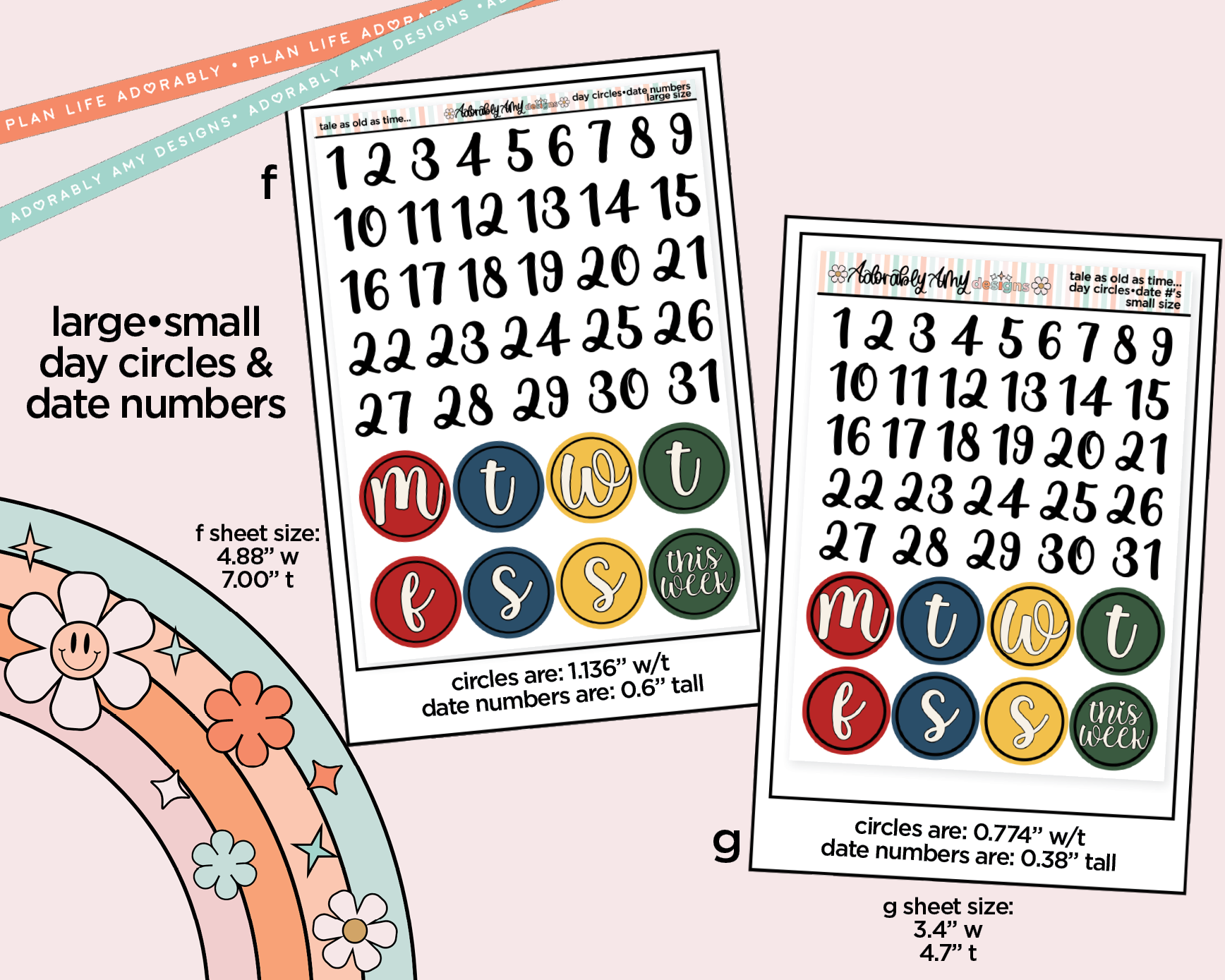 Tale as Old as Time Weekly Kit Addons - All Sizes - Strips, Smears and More! - Adorably Amy Designs