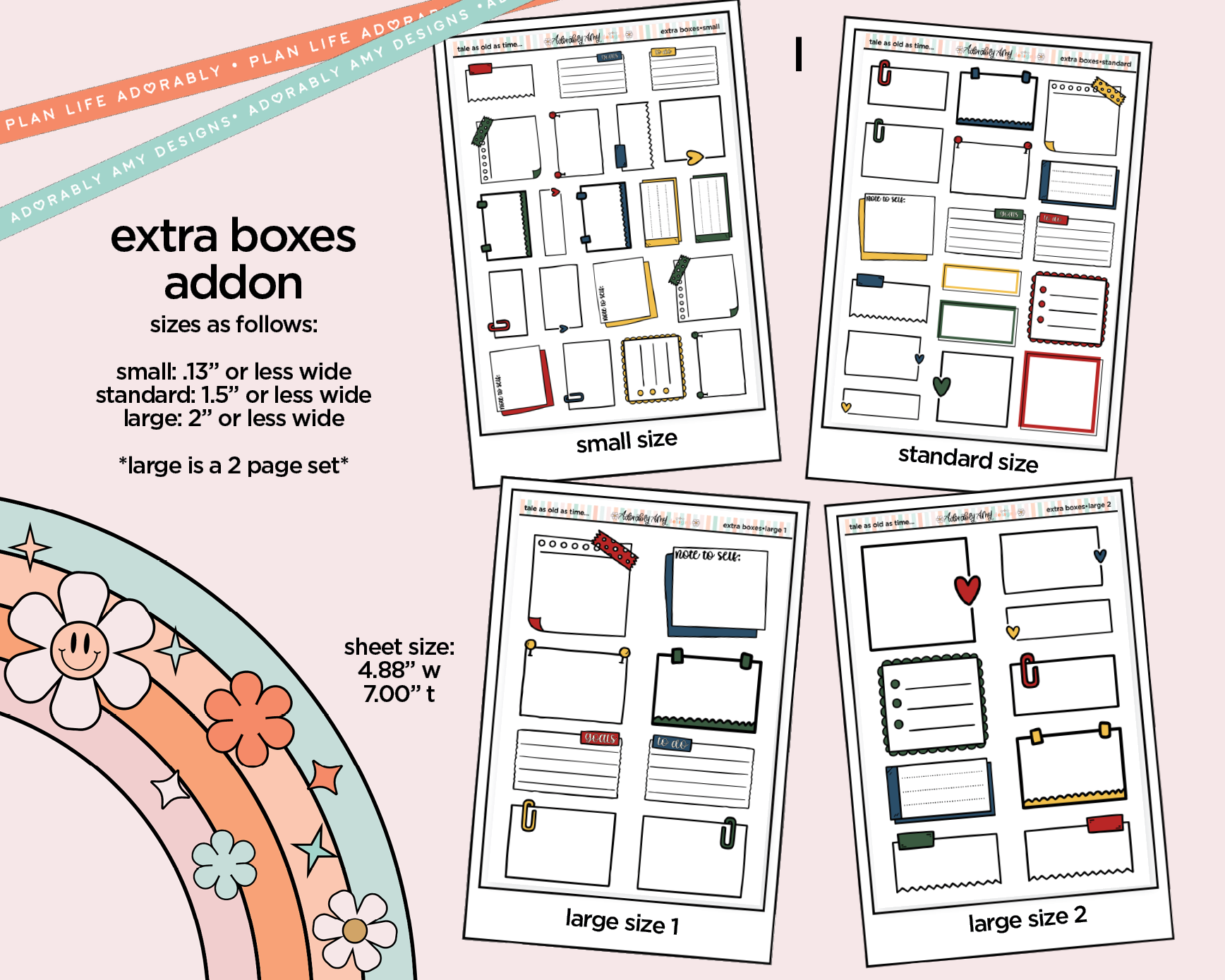 Tale as Old as Time Weekly Kit Addons - All Sizes - Strips, Smears and More! - Adorably Amy Designs