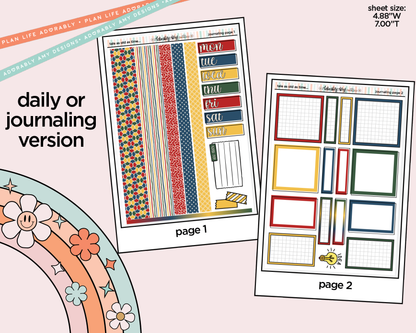 Journaling and Daily Planning Tale as Old as Time Planner Sticker Kit - Adorably Amy Designs