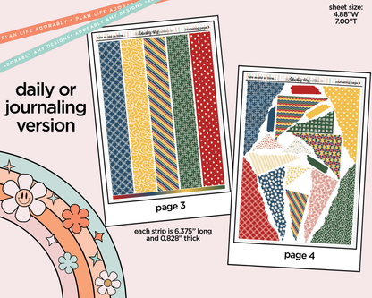Journaling and Daily Planning Tale as Old as Time Planner Sticker Kit - Adorably Amy Designs