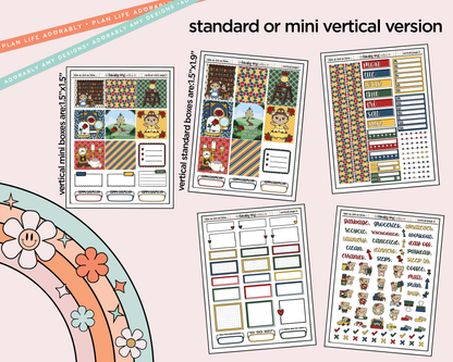 Vertical Tale as Old as Time Sticker Kit for Vertical Standard Size Planners or Insert - Adorably Amy Designs