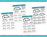 Rainbow or Black Best Day Ever Typography Planner Stickers for any Planner or Insert