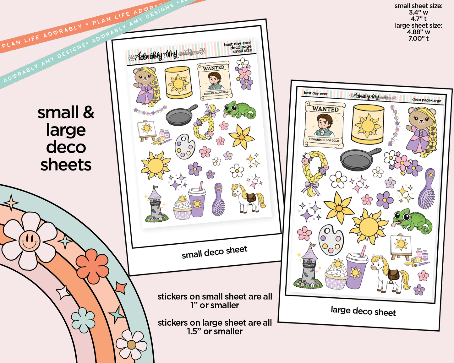 Best Day Ever Fairytale Themed Weekly Kit Deco Pages - All Sizes
