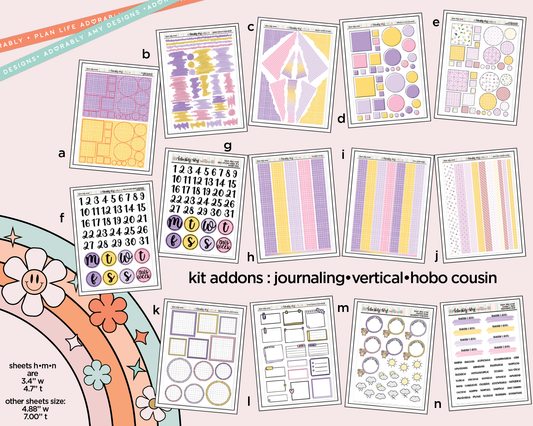 Best Day Ever Fairytale Themed Weekly Kit Addons - All Sizes - Strips, Smears and More!
