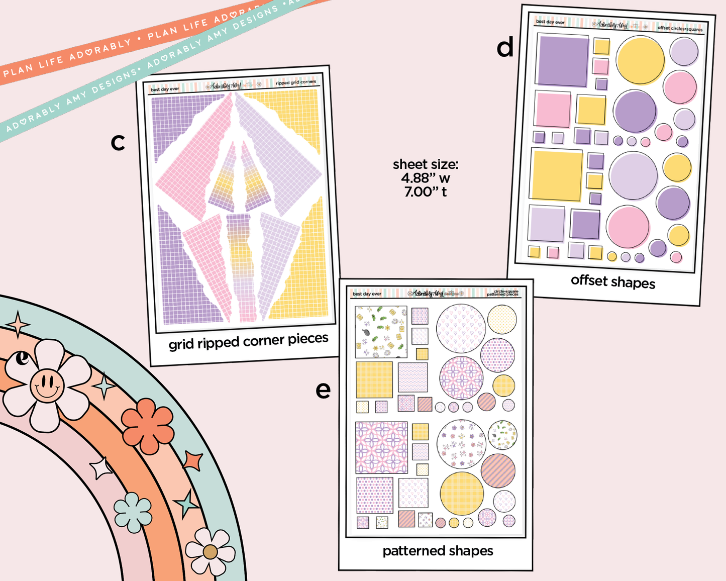 Best Day Ever Fairytale Themed Weekly Kit Addons - All Sizes - Strips, Smears and More!