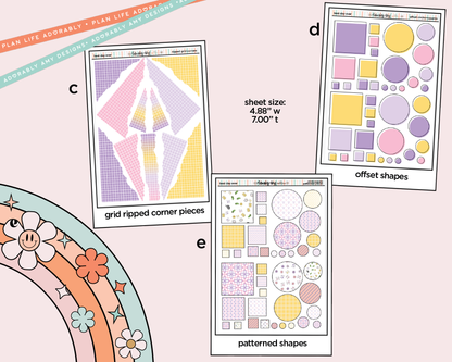 Best Day Ever Fairytale Themed Weekly Kit Addons - All Sizes - Strips, Smears and More!