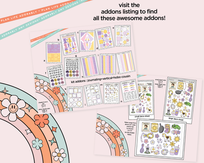 Hobonichi Cousin Weekly Best Day Ever Fairytale Themed Planner Sticker Kit for Hobo Cousin or Similar Planners - Adorably Amy Designs