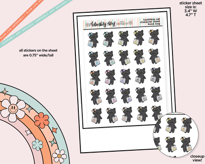 Toothless Cat Bookbag Decoration Character Planner Stickers - Adorably Amy Designs