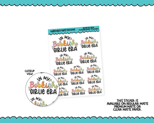 In My Bookish Girlie Era Typography Sampler Planner Stickers for any Planner or Insert