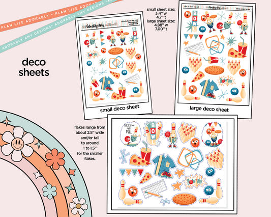 This is How We Roll Bowling Weekly Kit Deco Pages - All Sizes - Adorably Amy Designs