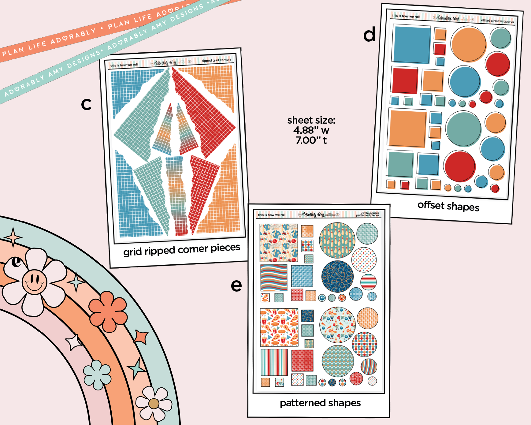 This is How We Roll Bowling Weekly Kit Addons - All Sizes - Strips, Smears and More! - Adorably Amy Designs