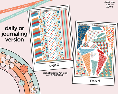 Journaling and Daily Planning This is How We Roll Bowling Planner Sticker Kit - Adorably Amy Designs