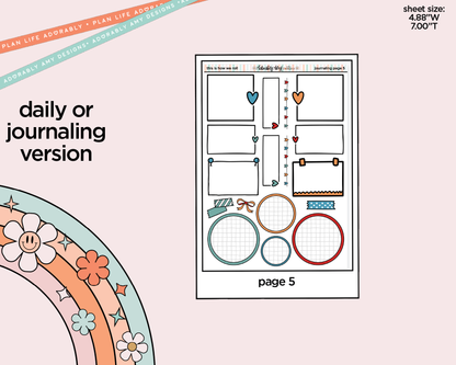 Journaling and Daily Planning This is How We Roll Bowling Planner Sticker Kit - Adorably Amy Designs
