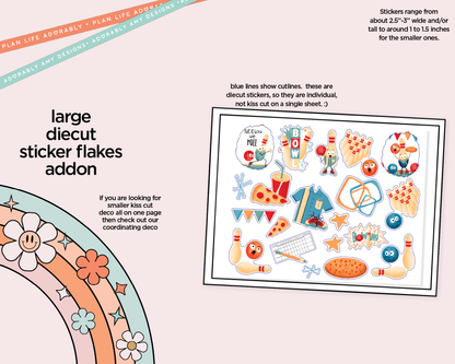 Journaling and Daily Planning This is How We Roll Bowling Planner Sticker Kit - Adorably Amy Designs