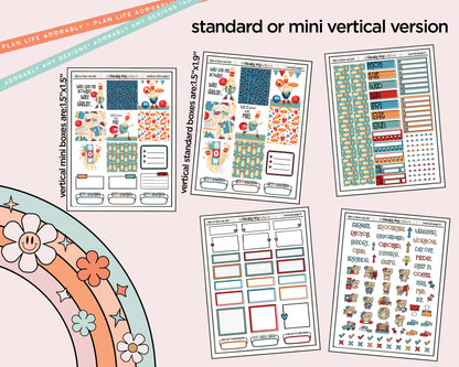 Vertical This is How We Roll Bowling Sticker Kit for Vertical Standard Size Planners or Insert - Adorably Amy Designs