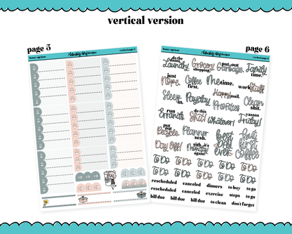 Vertical Bunny Egg Hunt Watercolor Planner Sticker Kit for Vertical Standard Size Planners or Inserts