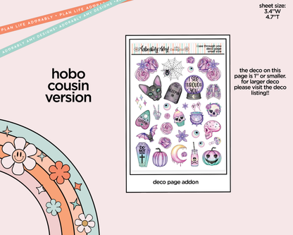 Hobonichi Cousin Weekly I See Through You Planner Sticker Kit for Hobo Cousin or Similar Planners