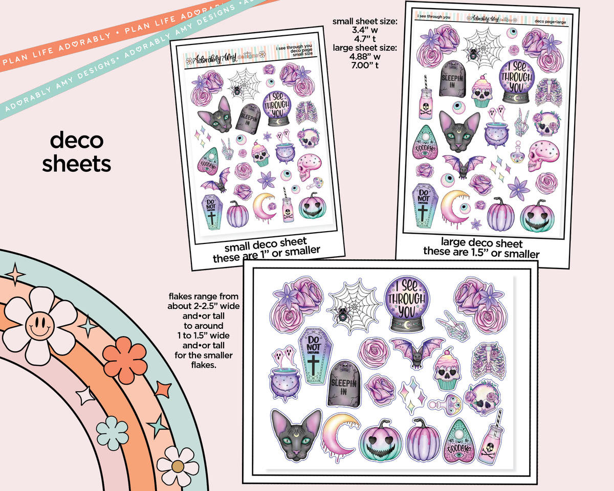 I See Through You Weekly Kit Deco Pages - All Sizes