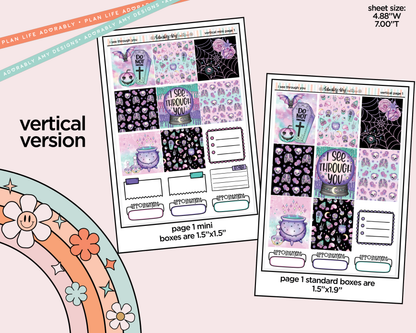 Vertical I See Through You Collection Kit for Vertical Standard Size Planners or Insert