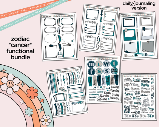 Zodiac Series - Cancer Daily Planning Jumbo Size Limited Edition Bundle