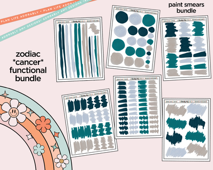 Zodiac Series - Cancer Limited Edition Paint Smears Bundle