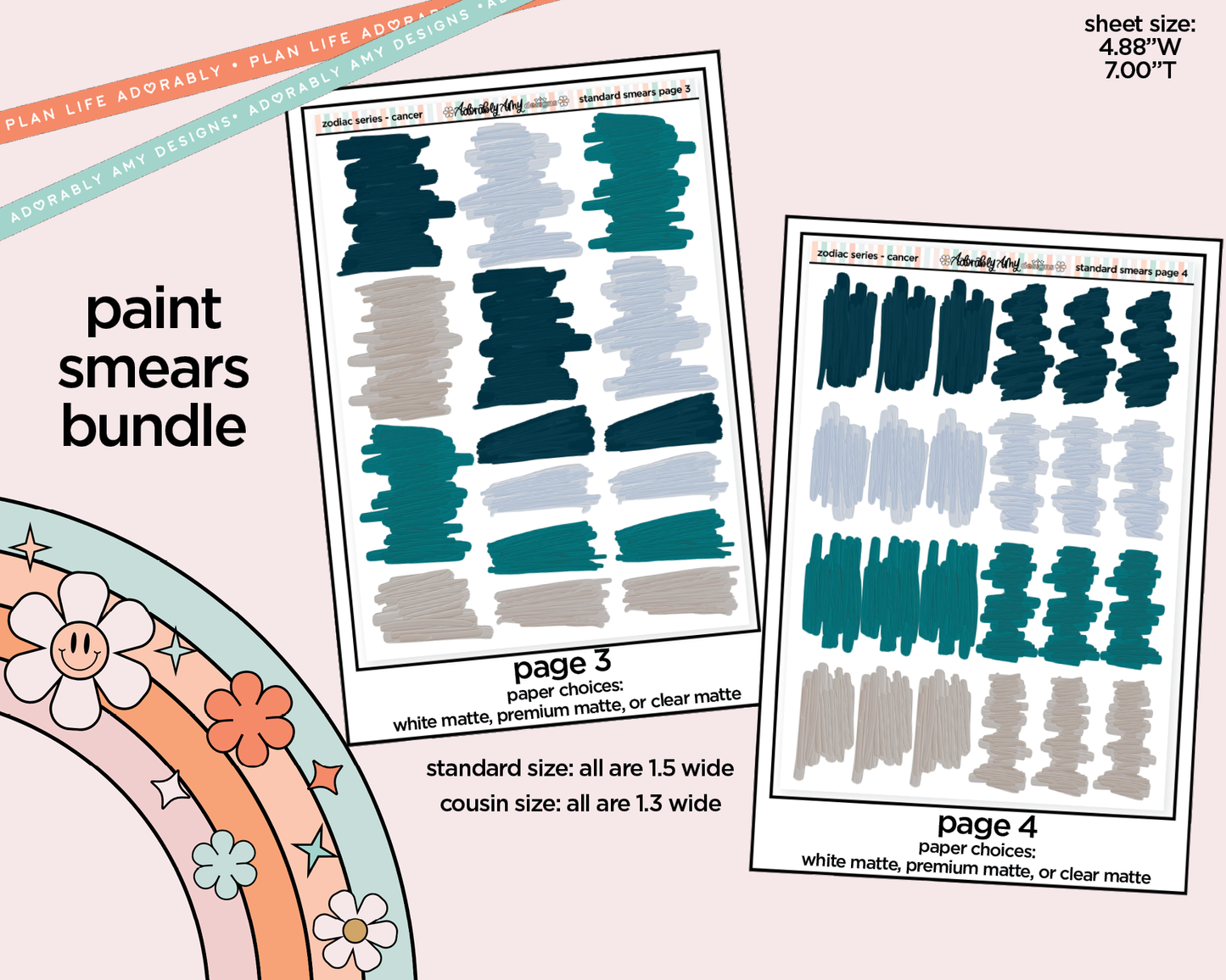 Zodiac Series - Cancer Limited Edition Paint Smears Bundle