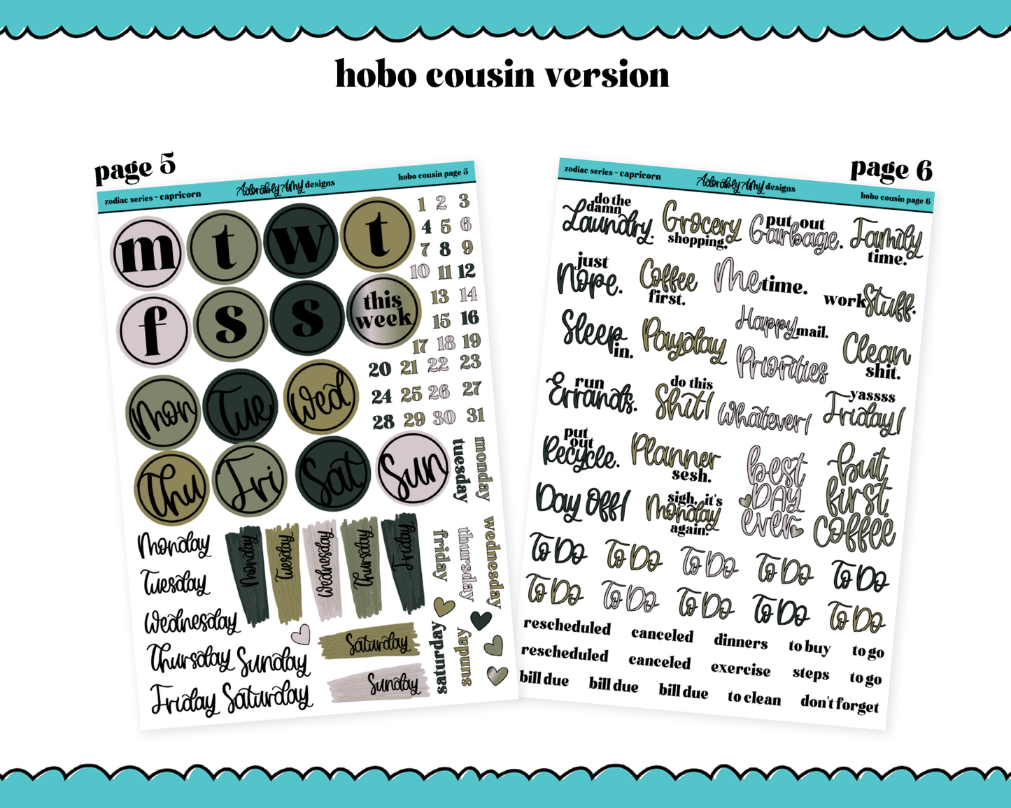 Zodiac Series - Capricorn Hobo Cousin Size Limited Edition Bundle