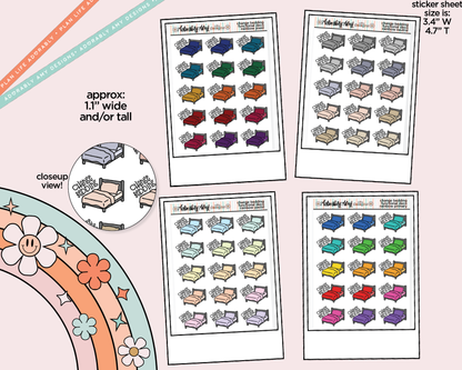 Rainbow Change Bedding Doodled Icon Stickers