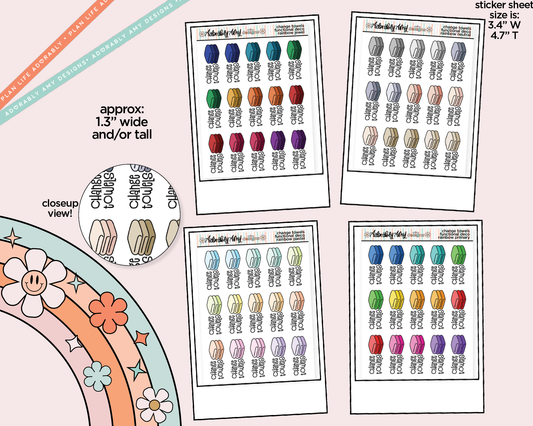 Rainbow Change Towels Doodled Icon Stickers