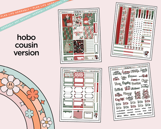 Hobonichi Cousin Weekly Christmas Joy Planner Sticker Kit for Hobo Cousin or Similar Planners