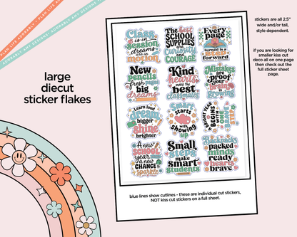 Class is in Sessions School Typography Sampler Planner Stickers