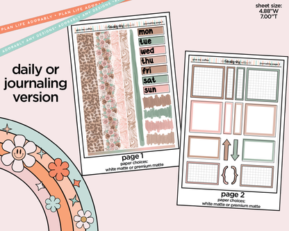 Journaling and Daily Planning Give Me Coffee Planner Sticker Kit