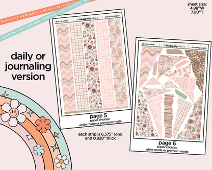 Journaling and Daily Planning Give Me Coffee Planner Sticker Kit