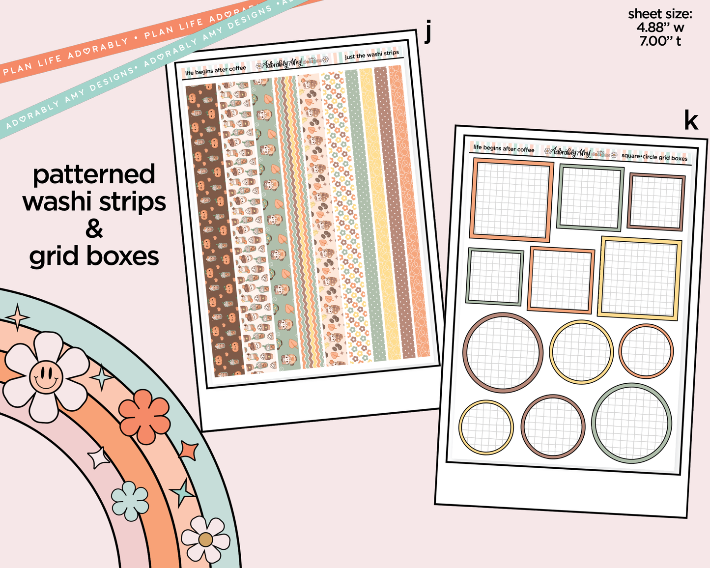Life Begins After Coffee Weekly Kit Addons - All Sizes - Strips, Smears and More!