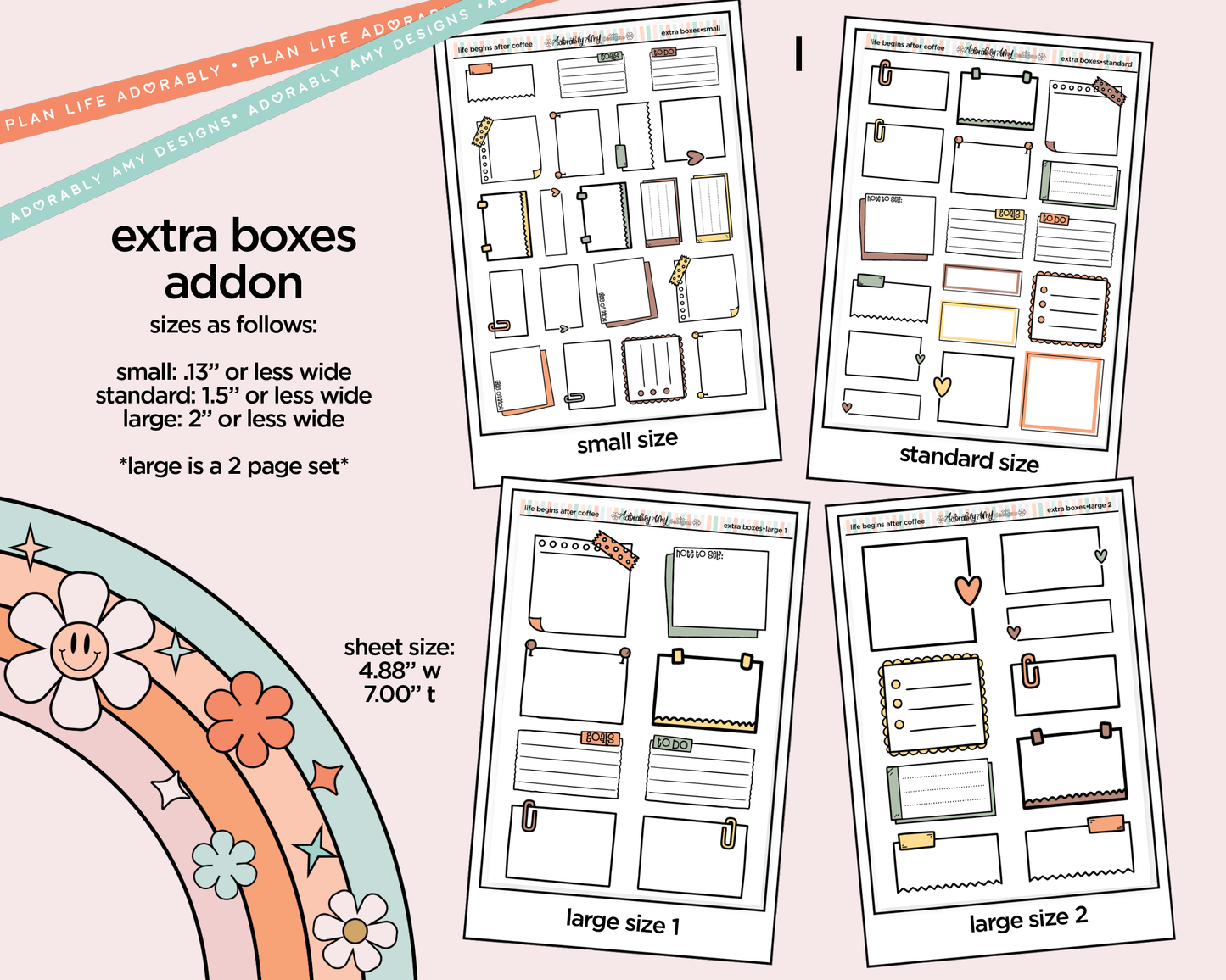 Life Begins After Coffee Weekly Kit Addons - All Sizes - Strips, Smears and More!