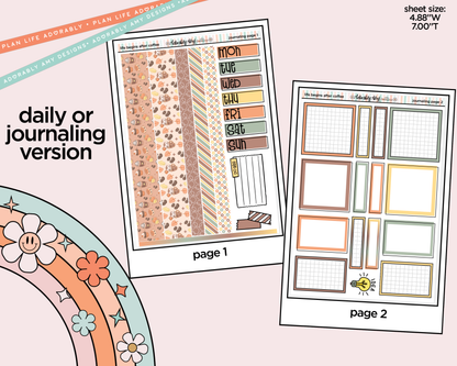 Journaling and Daily Planning Life Begins After Coffee Planner Sticker Kit