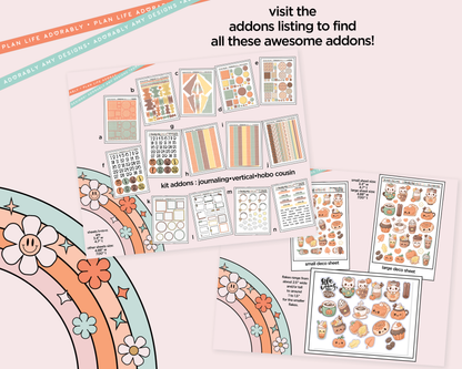 Journaling and Daily Planning Life Begins After Coffee Planner Sticker Kit