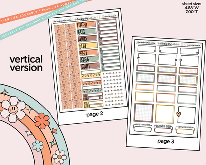 Vertical Life Begins After Coffee Kit for Vertical Standard Size Planners or Insert