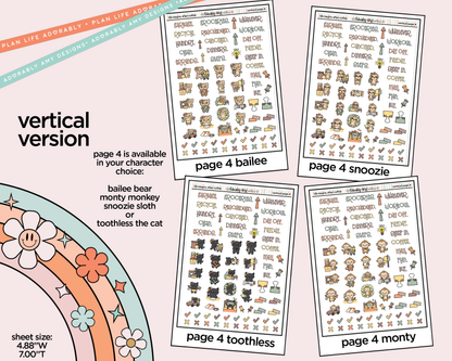 Vertical Life Begins After Coffee Kit for Vertical Standard Size Planners or Insert
